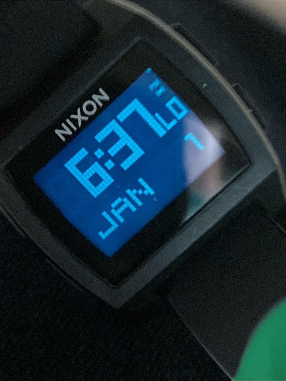 Nixon Base Tide, Rasta red green yellow color way, rare, new battery, Digital - Picture 14 of 16